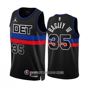 Maillot Detroit Pistons Marvin Bagley III NO 35 Statement 2022-23 Noir