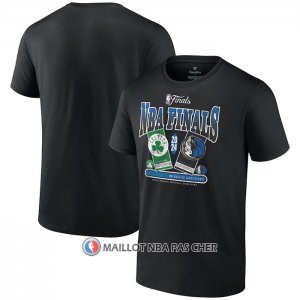 Maillot Manche Courte Dallas Boston Celtics Vs Dallas Mavericks 2024 NBA Finals Noir