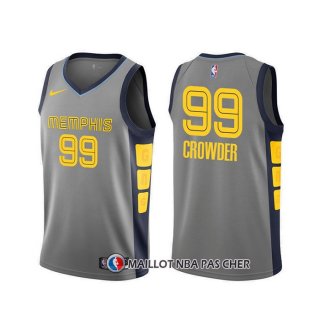 Maillot Memphis Grizzlies Jae Crowder Ville Gris