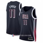 Maillot USA 2024 Joel Embiid NO 11 Bleu