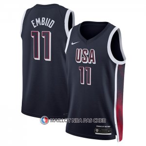 Maillot USA 2024 Joel Embiid NO 11 Bleu