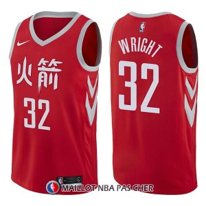 Maillot Houston Rockets Brandan Wright Ciudad 32 2017-18 Rouge
