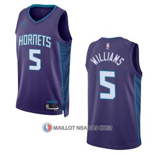 Maillot Charlotte Hornets Mark Williams NO 5 Statement 2022-23 Volet