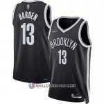 Maillot Brooklyn Nets James Harden NO 13 Icon 2021-22 Noir