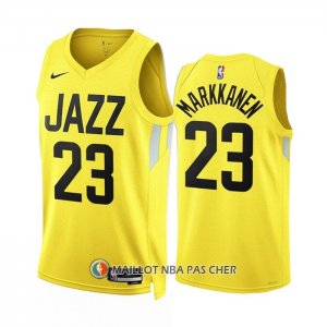 Maillot Utah Jazz Lauri Markkanen NO 23 Icon 2022-23 Jaune