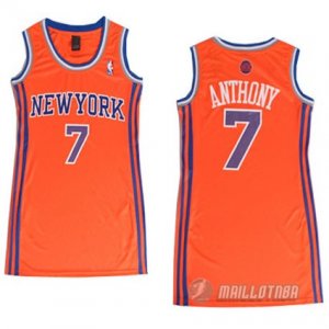 Maillot Femme de Anthony New York Knicks #7 Orangee