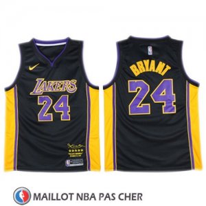 Maillot Lakers Kobe Bryant 24 2017-18 Noir