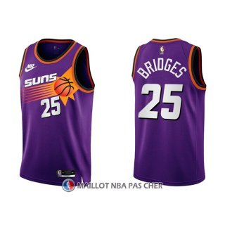 Maillot Phoenix Suns Mikal Bridges NO 25 Classic 2022-23 Volet
