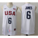 Maillot NBA Twelve USA Dream Team James 6# Blanc
