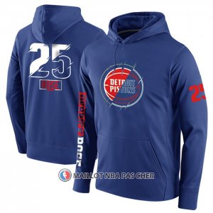 Veste a Capuche Detroit Pistons Derrick Rose Bleu