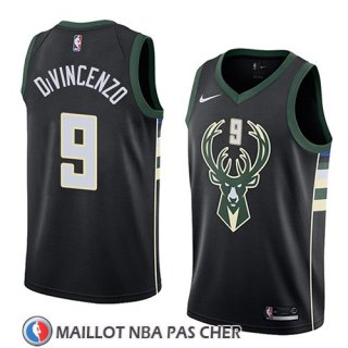 Maillot Milwaukee Bucks Donte Divincenzo Statement 2018 Noir