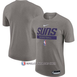 Maillot Manche Courte Phoenix Suns Practice Performance 2022-23 Gris