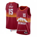Maillot Denver Nuggets Nikola Jokic Ville 2020-21 Rouge
