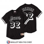 Maillot Manche courte Bulls Magic Johnson 32 Noir