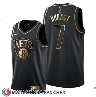 Maillot Golden Edition Brooklyn Nets Kevin Durant Noir