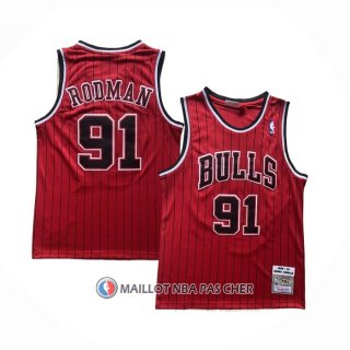 Maillot Chicago Bulls Dennis Rodman Mitchell & Ness 1996-97 Rouge