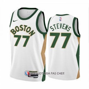 Maillot Boston Celtics Lamar Stevens NO 77 Ville 2023-24 Blanc