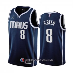 Maillot Dallas Mavericks Josh Green NO 8 Statement 2022-23 Bleu