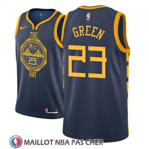 Maillot Golden State Warriors Draymond Green No 23 Ciudad 2018-19 Bleu