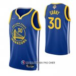 Maillot Golden State Warriors Stephen Curry NO 30 Icon 2022 NBA Finals Bleu