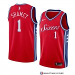 Maillot Philadelphia 76ers Landry Shamet Statement 2017-18 Rouge
