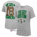 Maillot Manche Courte Boston Celtics 18-time NBA Finals Champions We Got 18 Banners Gris