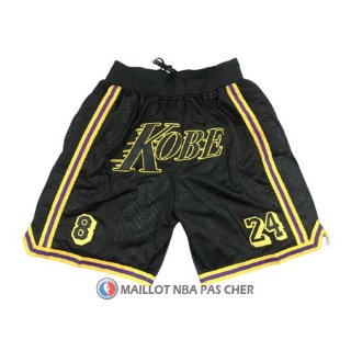 Short Los Angeles Lakers Kobe Bryant Noir
