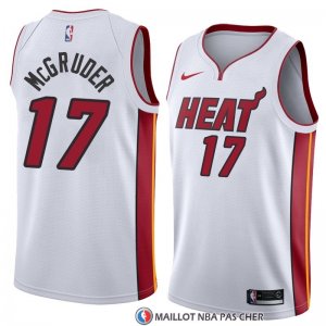 Maillot Miami Heat Rodney Mcgruder Association 2018 Blanc