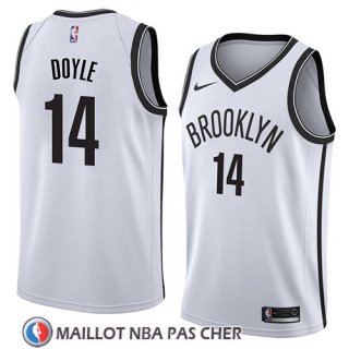 Maillot Brooklyn Nets Milton Doyle No 14 Association 2018 Blanc