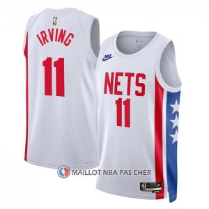 Maillot Brooklyn Nets Kyrie Irving NO 11 Statement 2022-23 Blanc