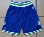 Short Retro Minnesota Timberwolves Bleu