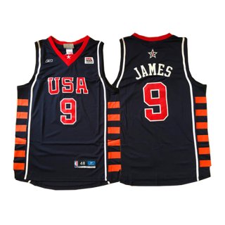 Maillot USA 2004 James 9 Noir