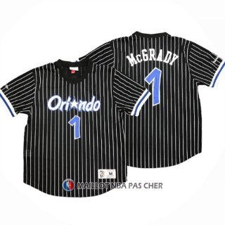 Maillot Manche Courte Orlando Magic Tracy McGrady NO 1 Noir