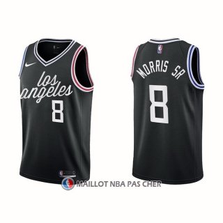 Maillot Los Angeles Clippers Marcus Morris Sr. NO 8 Ville 2022-23 Noir