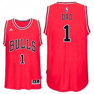 Maillot Fete des Peres Bulls Dad 1 Rouge