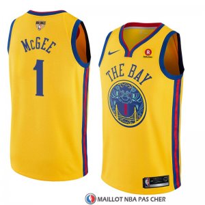 Maillot Golden State Warriors Javale Mcgee 1 Ciudad 2017-18 Or