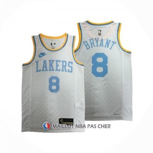Maillot Los Angeles Lakers Kobe Bryant NO 8 Classic 2022-23 Blanc