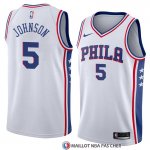Maillot Philadelphia 76ers Amir Johnson Association 2018 Blanc
