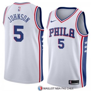 Maillot Philadelphia 76ers Amir Johnson Association 2018 Blanc