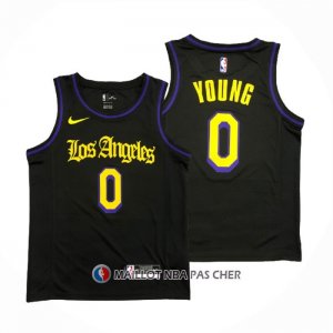 Maillot Los Angeles Lakers Nick Young NO 0 Ville 2019-20 Noir