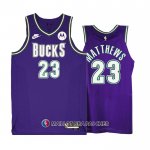 Maillot Milwaukee Bucks Wesley Matthews NO 23 Classic 2022-23 Volet