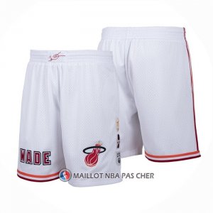 Short Miami Heat Mitchell & Ness Blanc