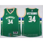 Maillot Enfant Antetokounmpo Milwaukee Bucks #34 Vert