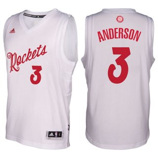 Maillot Navidad 2016 Ryan Anderson Rockets 3 Blanc