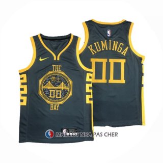 Maillot Golden State Warriors Jonathan Kuminga NO 00 Ville 2018-19 Bleu