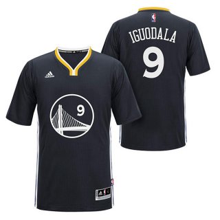 Maillot Manche Courte Warriors Iguodala 9 Noir