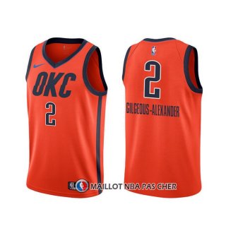 Maillot Oklahoma City Thunder Shai Gilgeous-alexander Earned Orange