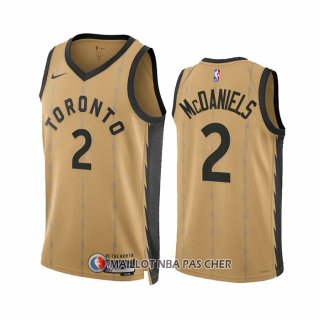 Maillot Toronto Raptors Jalen Mcdaniels NO 2 Ville 2023-24 Or
