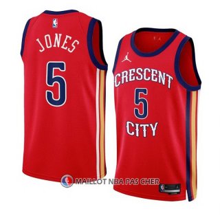Maillot New Orleans Pelicans Herbert Jones NO 5 Statement 2023-24 Rouge