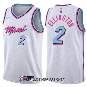 Maillot Miami Heat Wayne Ellington Ciudad 2 2017-18 Blanc